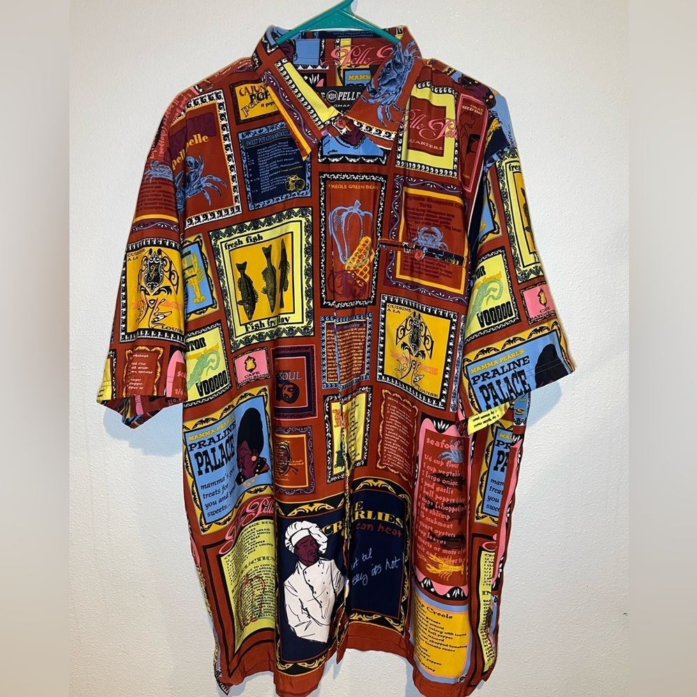Pelle Pelle by Marc Bahaman Vintage Graphic Men's Shirt XL